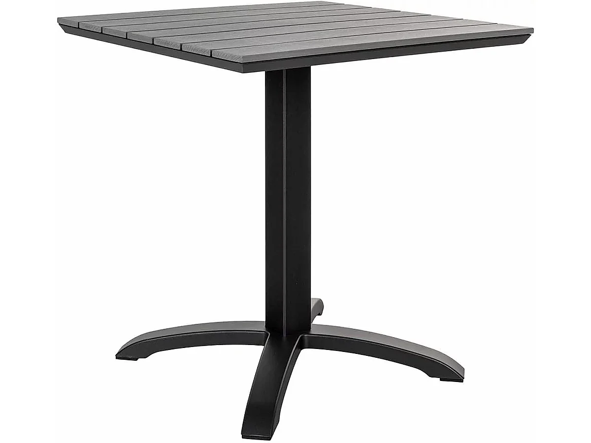 Mesa de exterior cuadrada pequeña CHICAGO de 70 cm