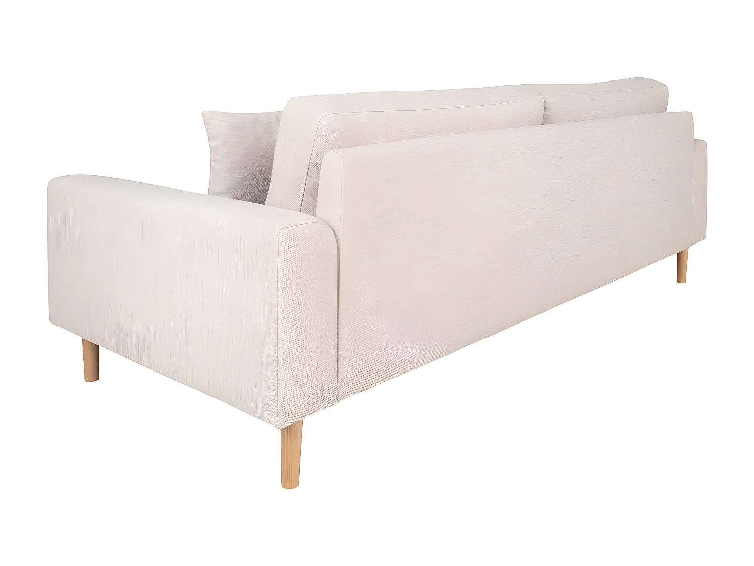 Lido canapé 3 personnes avec 2 coussins sable.