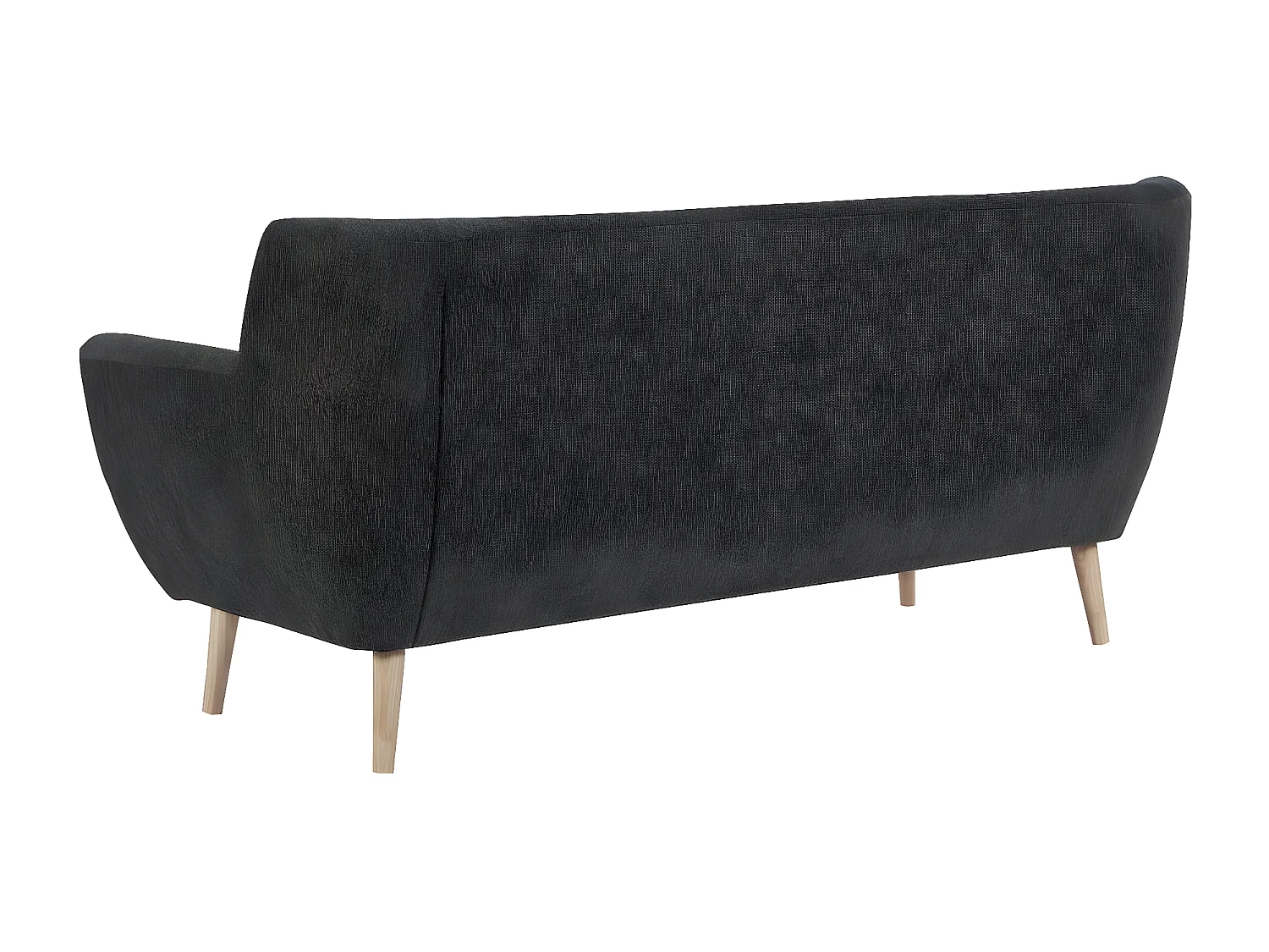 Monte canapé 3 personnes gris foncé.