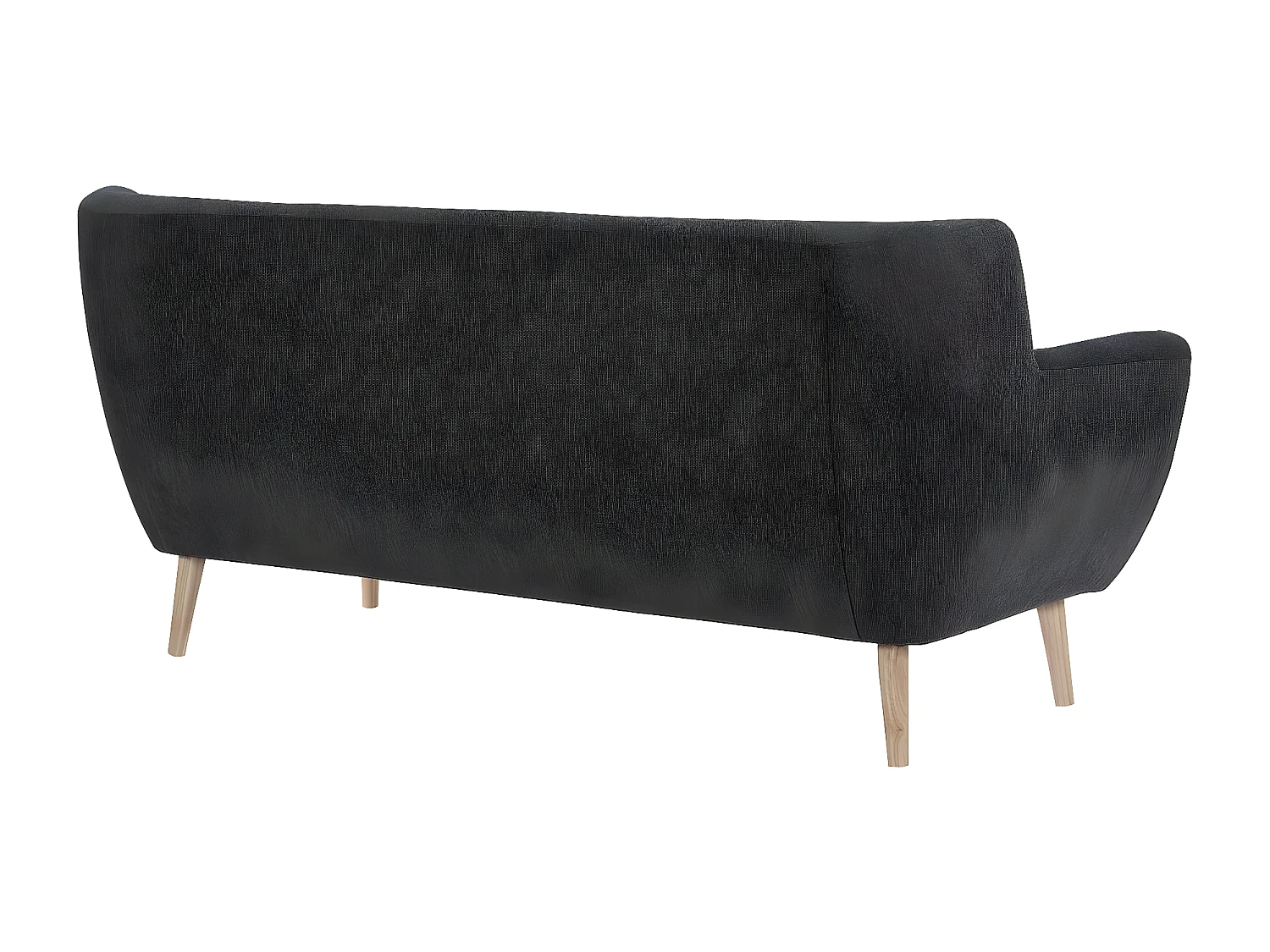 Monte canapé 3 personnes gris foncé.