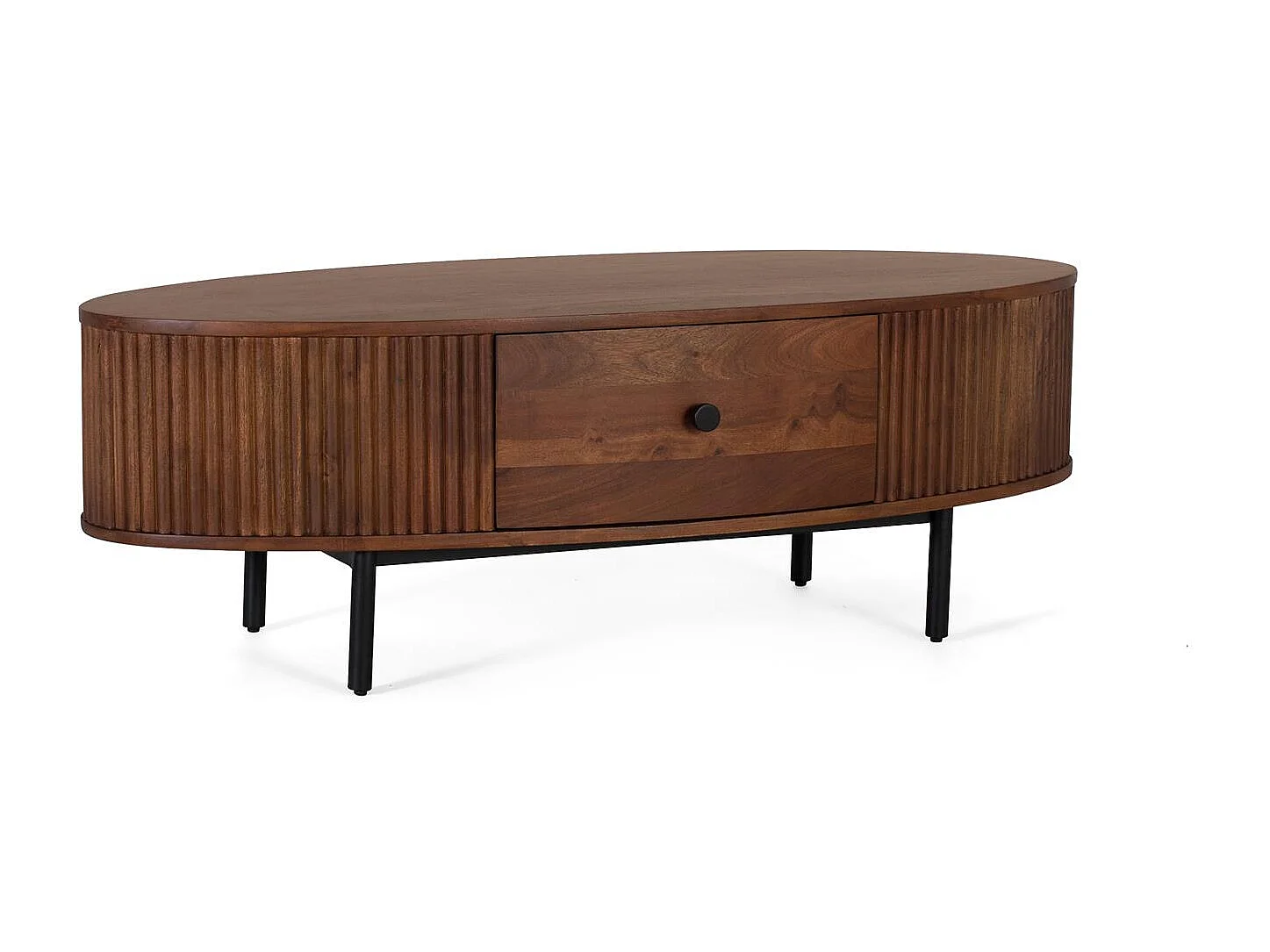 Table basse avec 1 tiroir en bois d'acacia