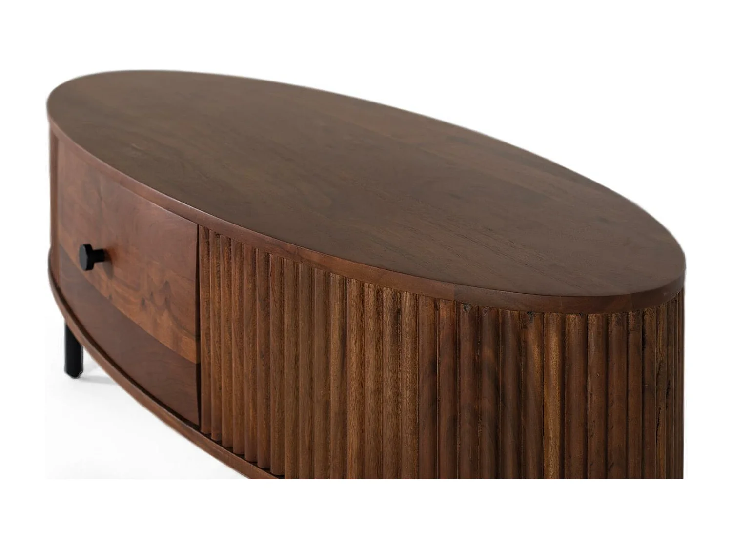 Table basse avec 1 tiroir en bois d'acacia