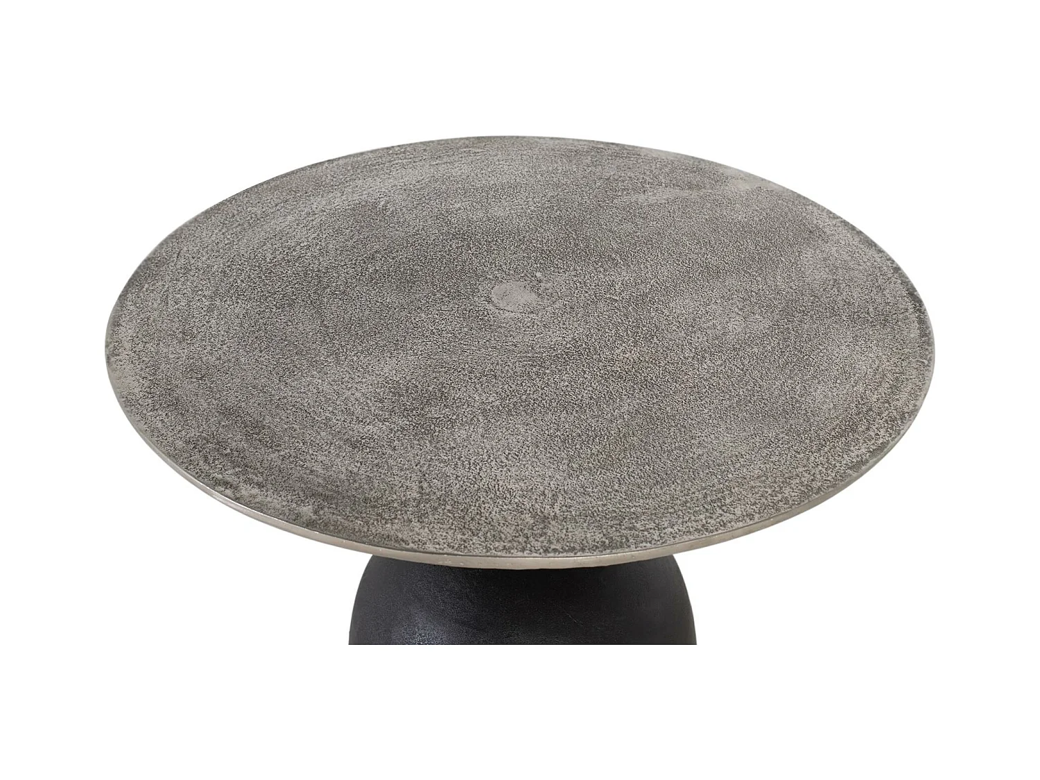 Moderner und vielseitiger Couchtisch aus Metall mit Aluminiumplatte