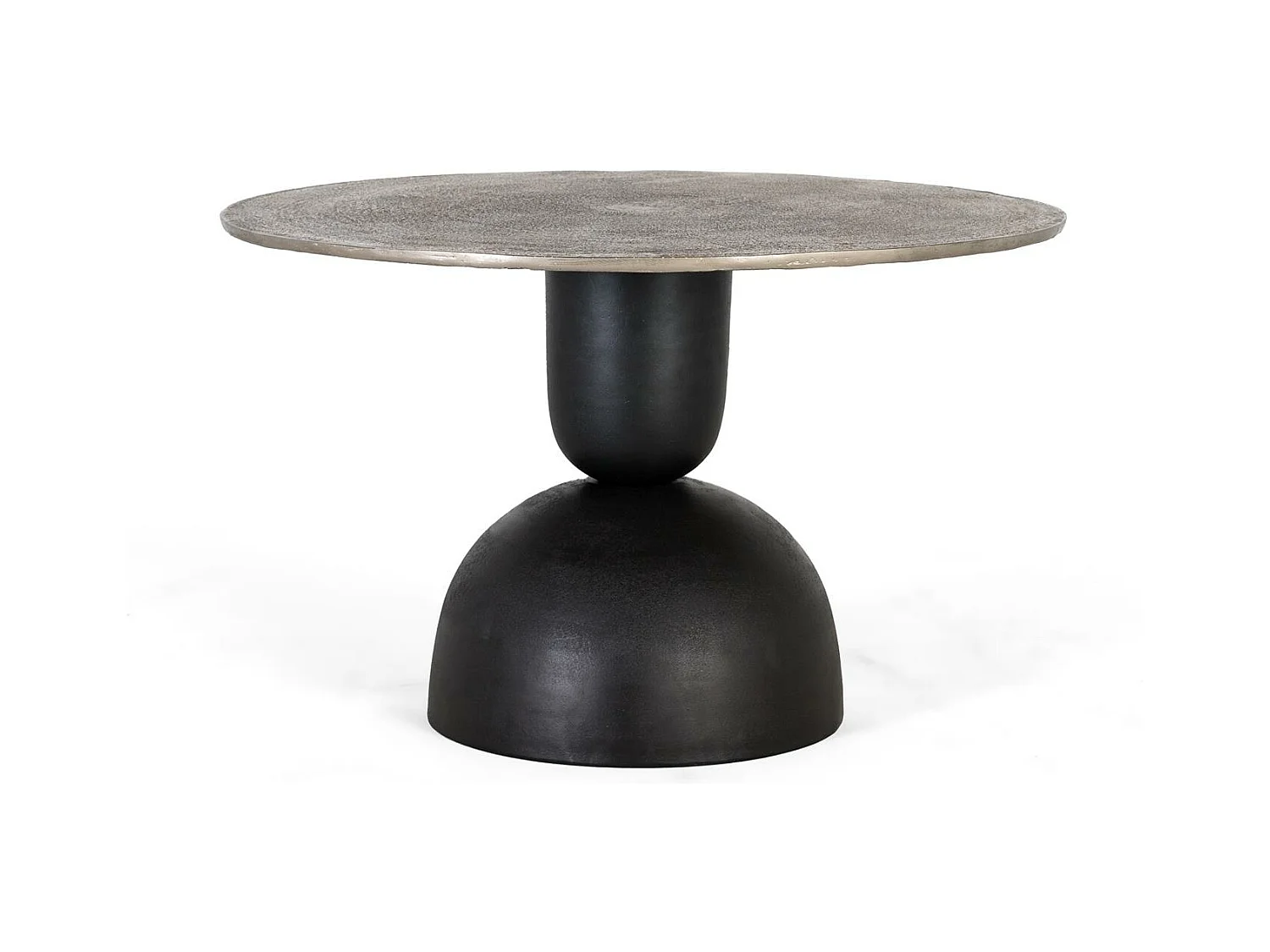 Table basse métal plateau aluminium moderne et polyvalente