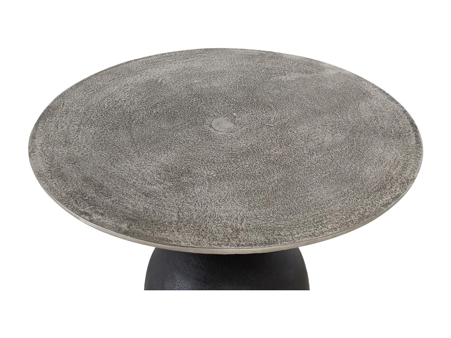 MESA CENTRO BASE HIERRO negro.Giner y Colomer 55x90x90