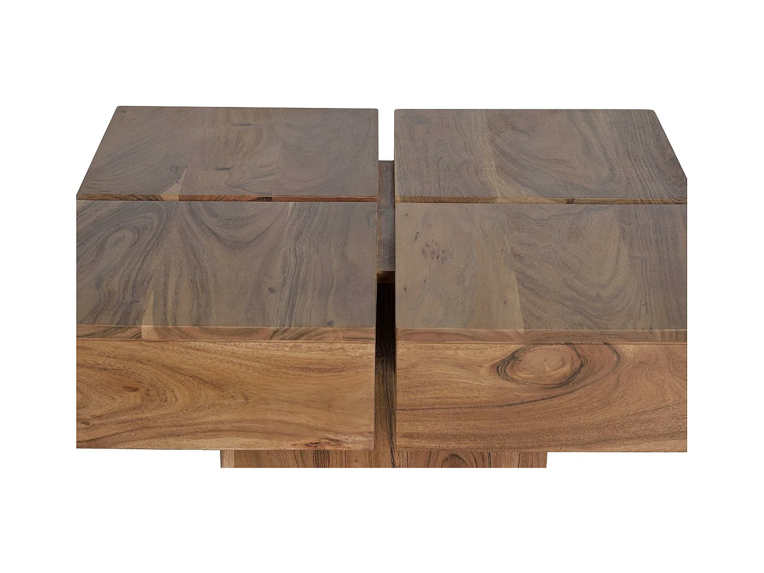 Table basse en bois d'acacia