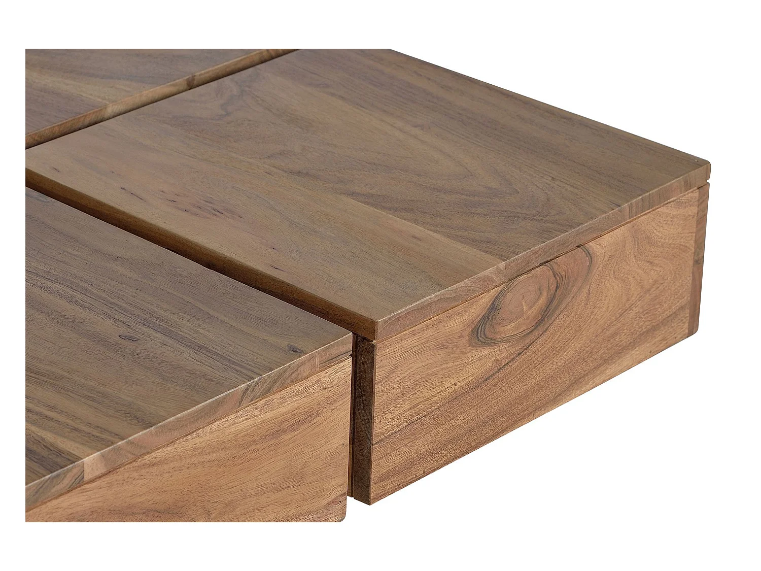 Table basse en bois d'acacia