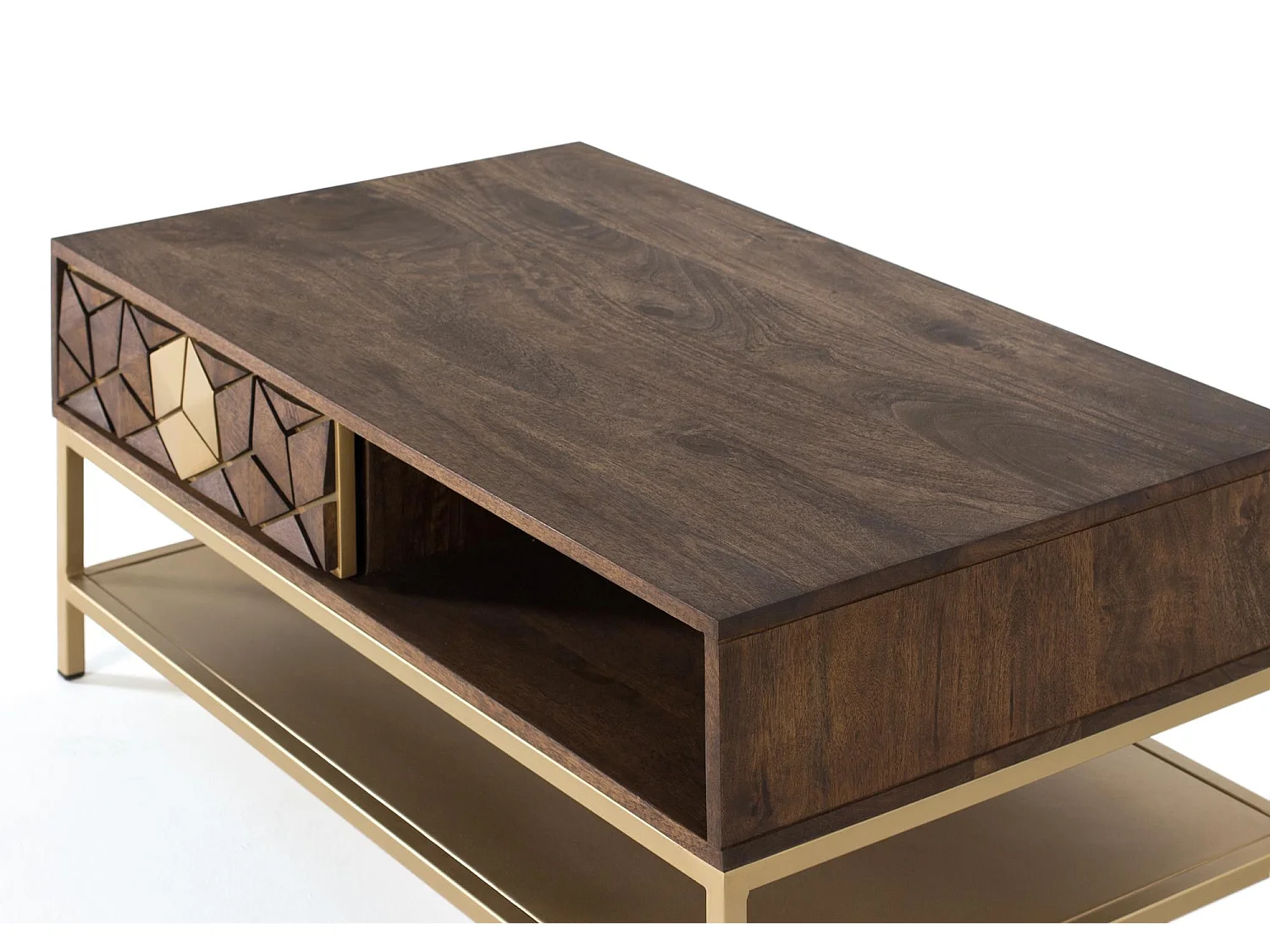 MESA DE CENTRO MADERA MANGO Marrón.Giner y Colomer 43x60x100