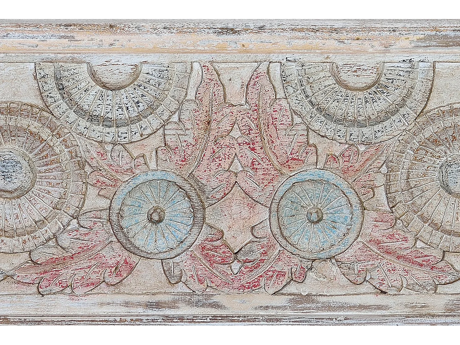 Table basse en manguier multicolore