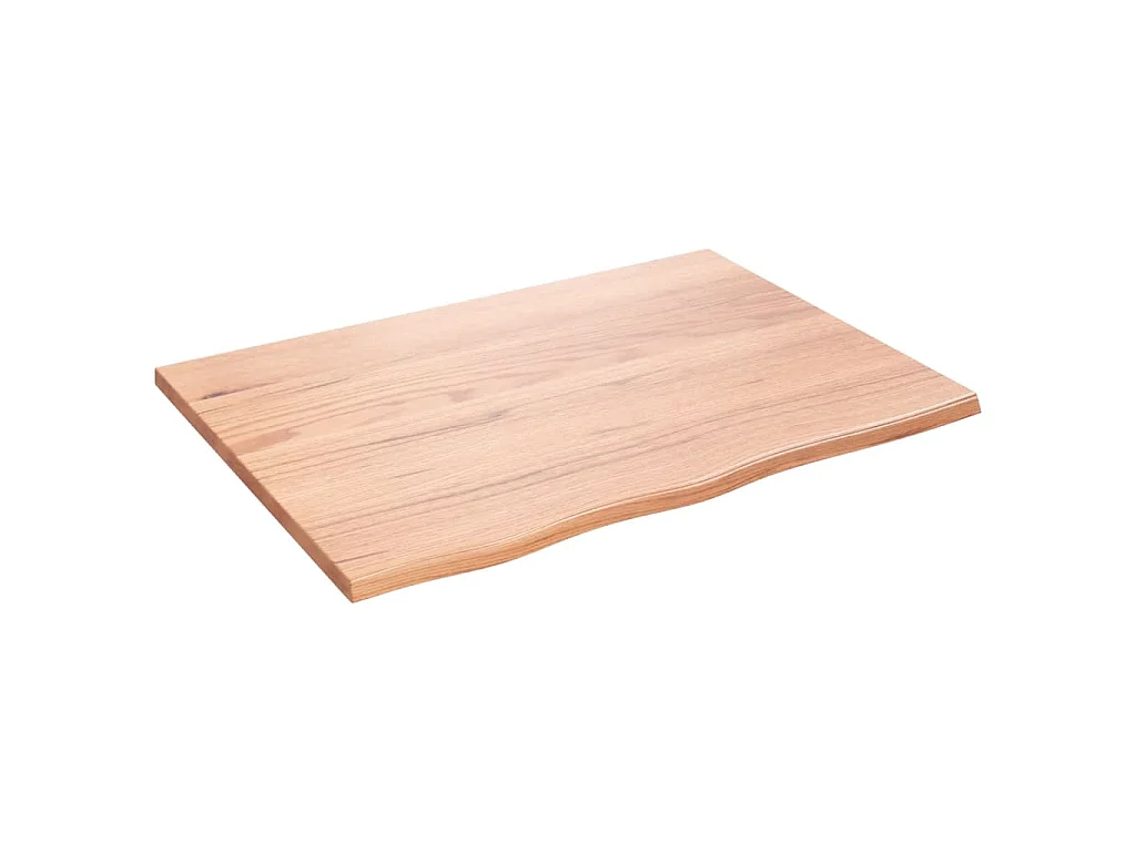 Étagère murale marron clair 80x60x2 cm bois chêne massif traité