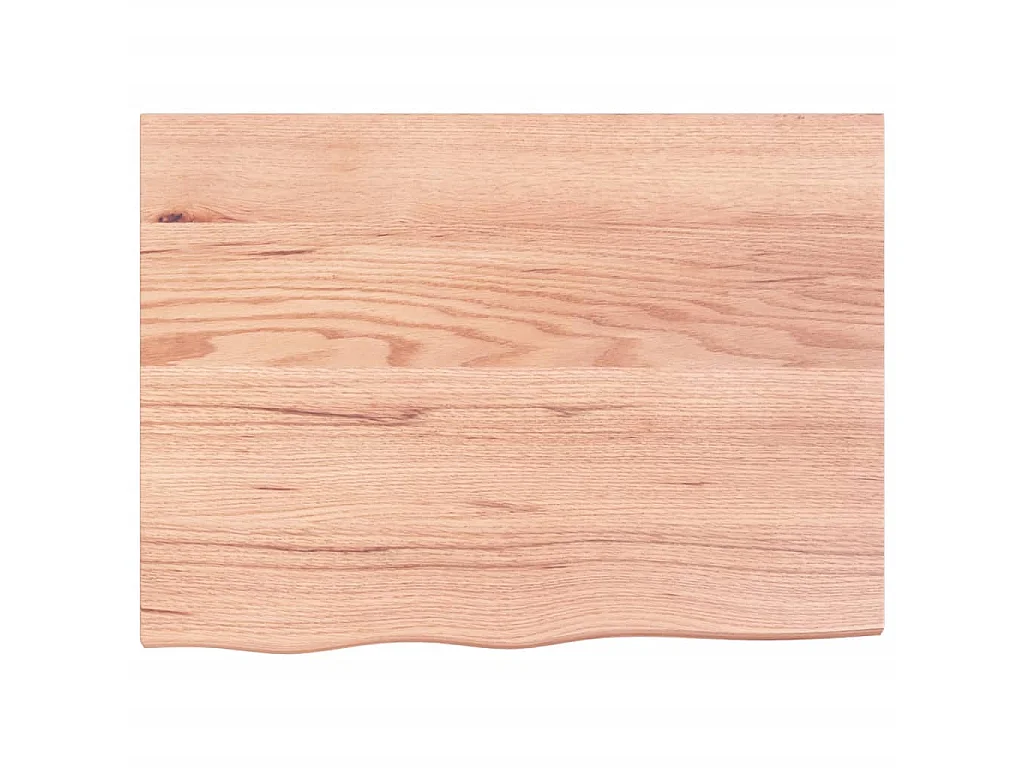 Étagère murale marron clair 80x60x2 cm bois chêne massif traité