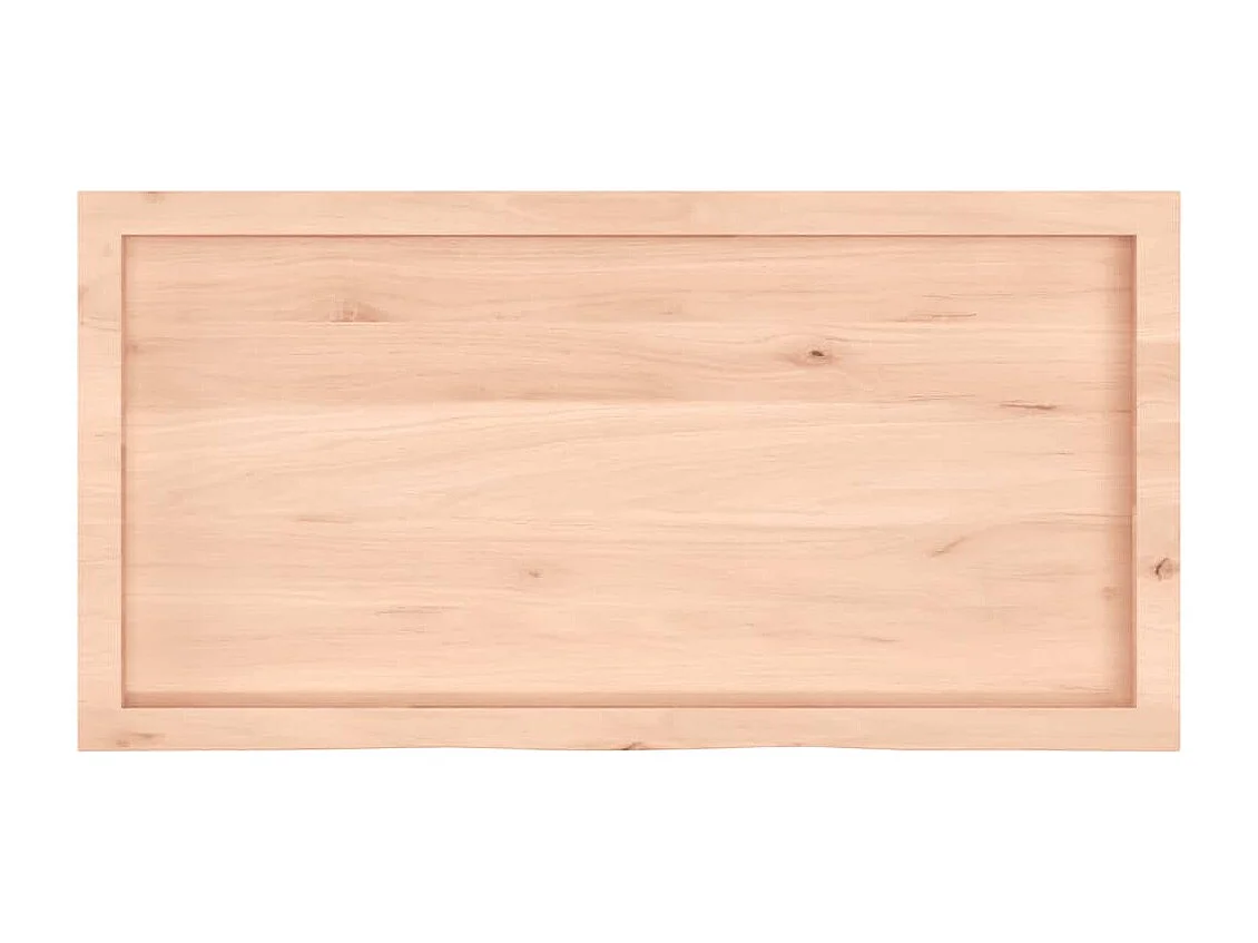 Étagère murale 100x50x(2-6) cm bois de chêne massif non traité
