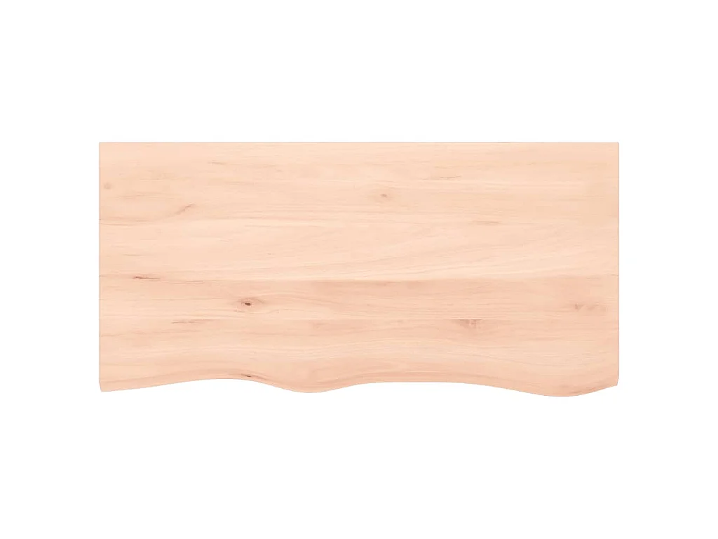 Prateleira de parede 100x50x(2-6)cm carvalho maciço não tratado