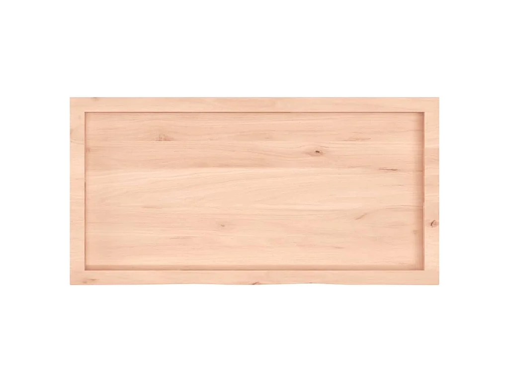 Prateleira de parede 100x50x(2-6)cm carvalho maciço não tratado