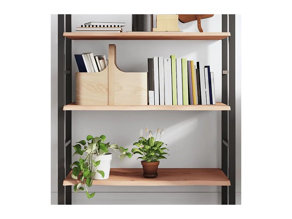 Étagère murale 80x50x2 cm bois de chêne massif non traité