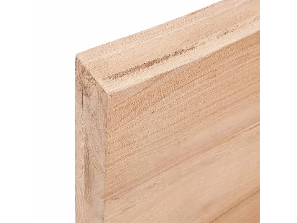 Estante pared madera roble tratada marrón claro 40x30x(2-4) cm