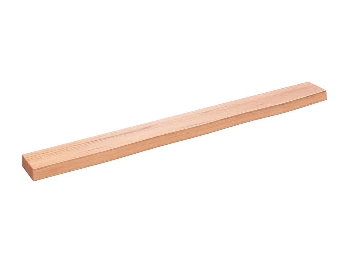 Étagère murale marron clair 100x10x4cm bois chêne massif traité