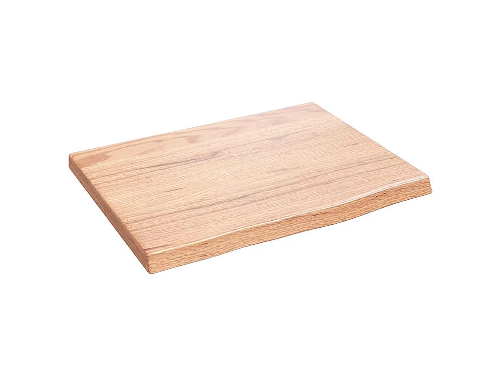 Estante de pared madera de roble tratada marrón claro 40x30x2cm