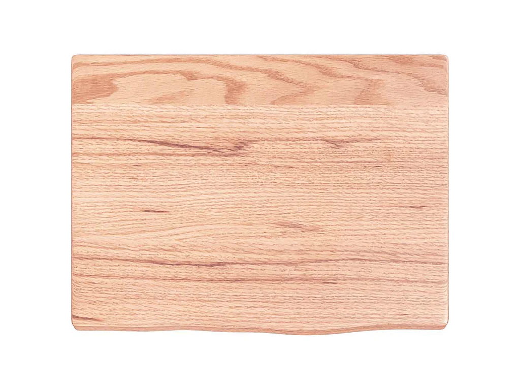 Estante de pared madera de roble tratada marrón claro 40x30x2cm
