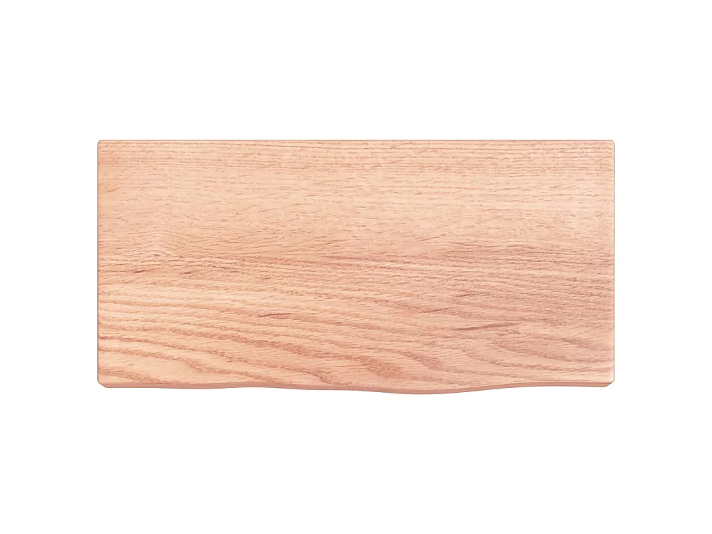 Étagère murale marron clair 40x20x4 cm bois chêne massif traité