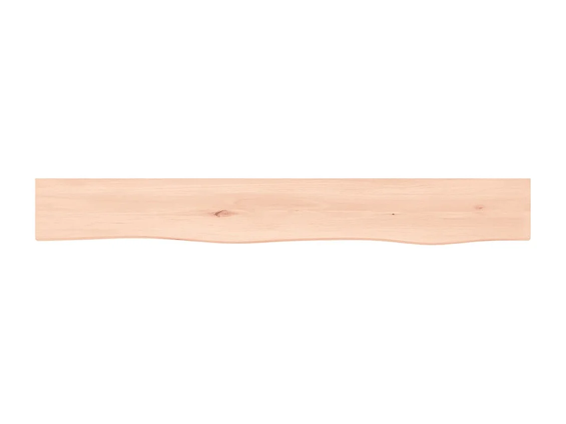Ripiano a Parete 80x10x6 cm Legno Massello Rovere Non Trattato