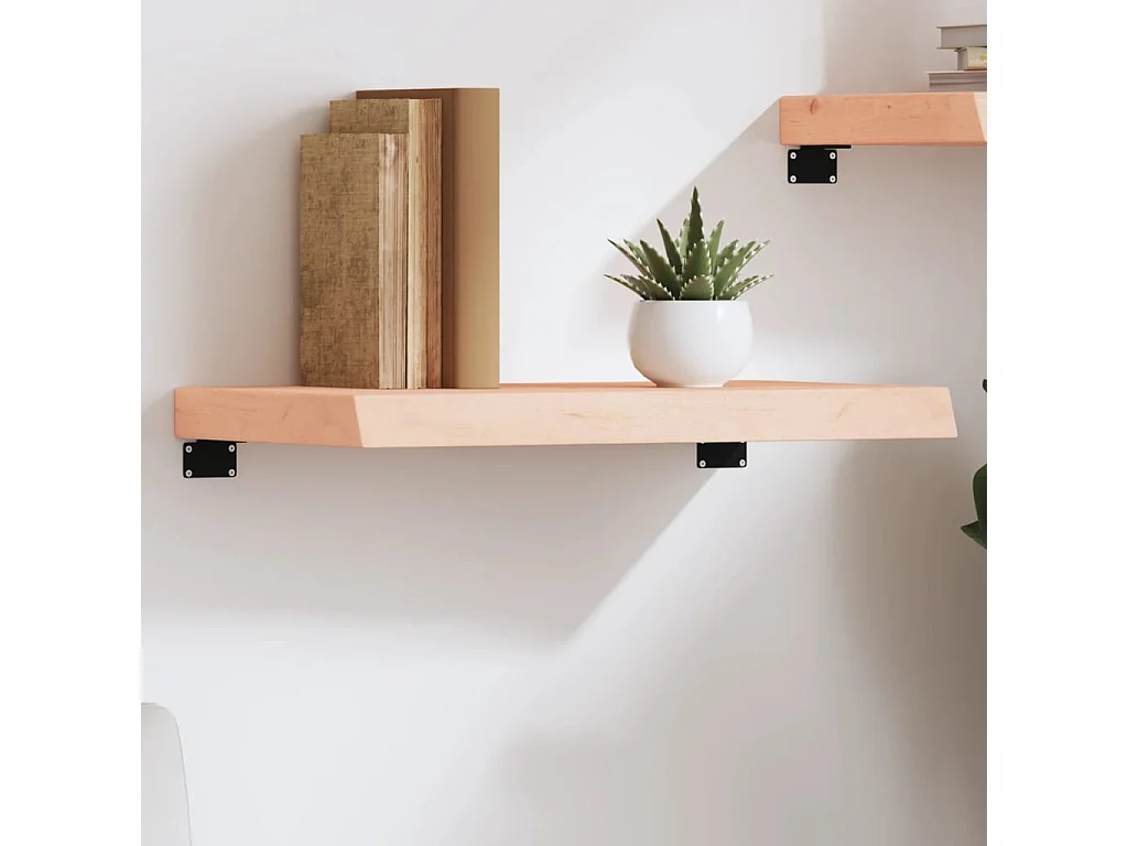 Étagère murale 60x30x(2-6) cm bois de chêne massif non traité