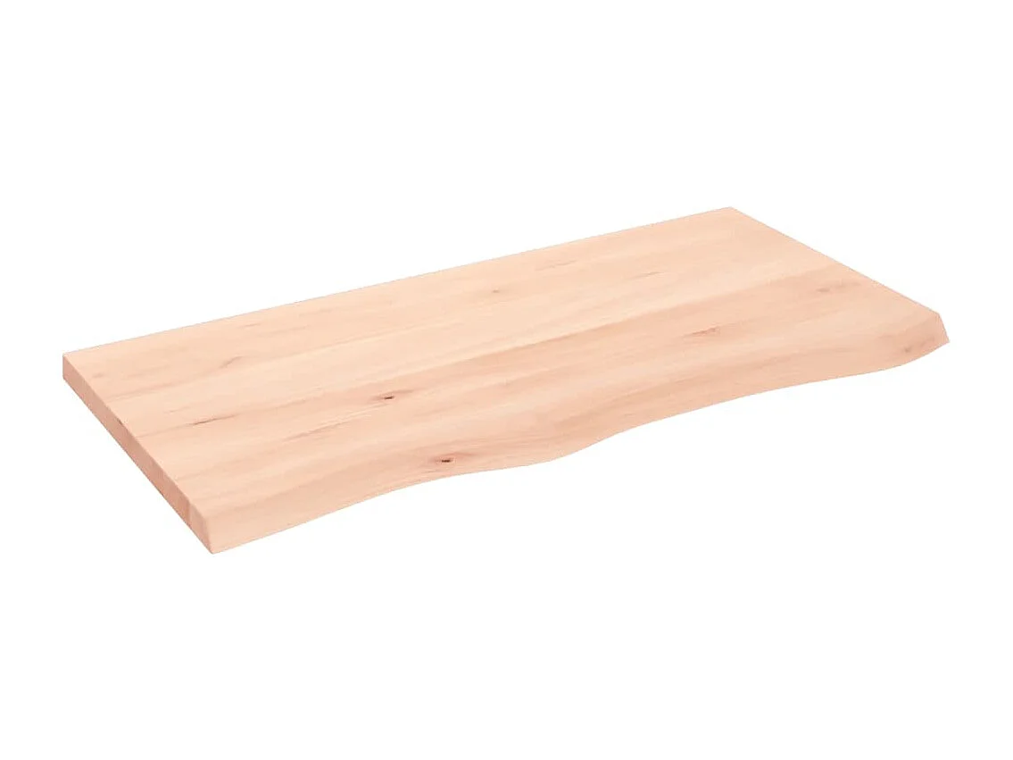 Étagère murale 100x50x(2-4) cm bois de chêne massif non traité