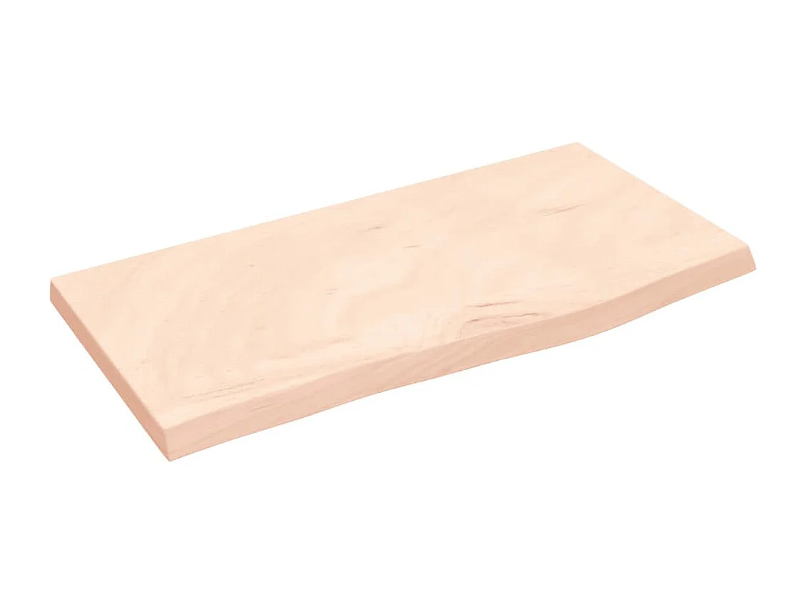 Prateleira de parede 60x30x(2-4) cm carvalho maciço não tratado