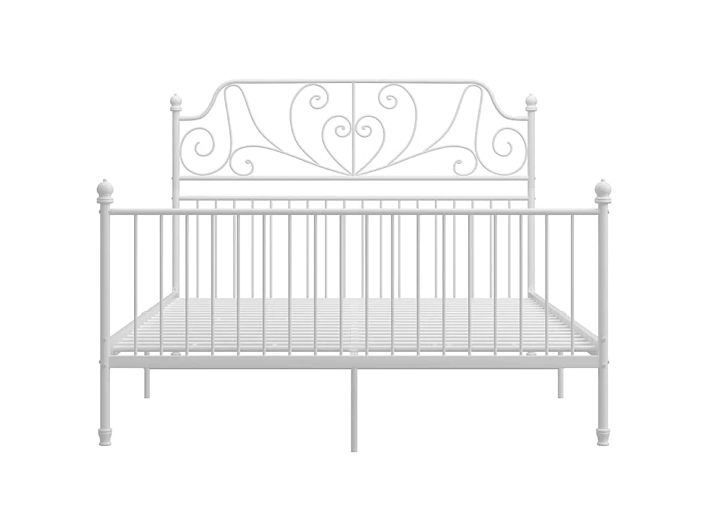 Bedframe metaal wit 160x200 cm