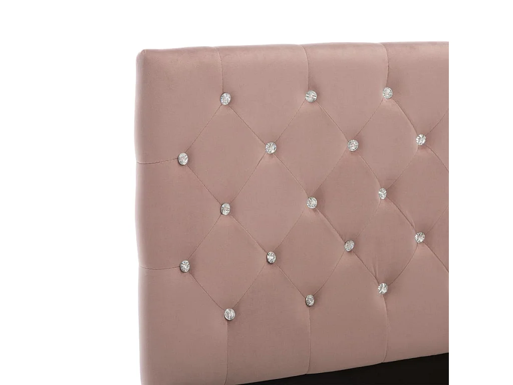 Bettgestell Rosa Samt 160x200 cm