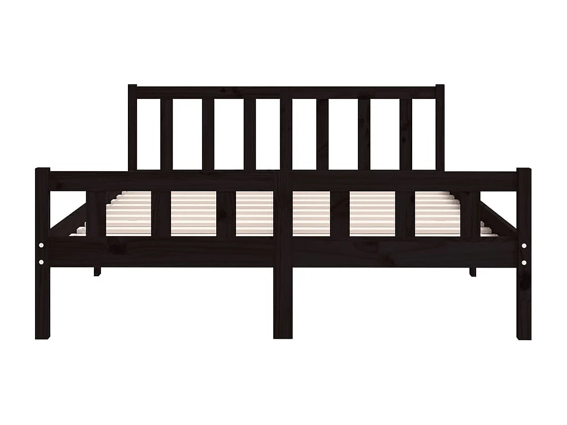 Giroletto Nero in Legno Massello 120x200 cm