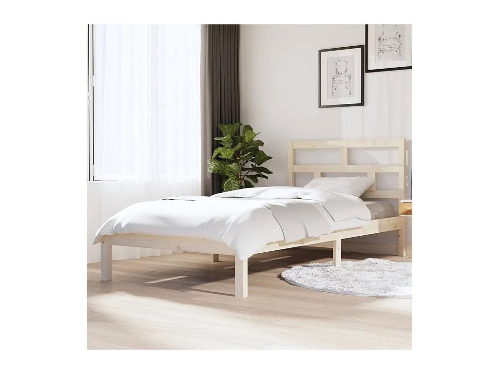 Bedframe massief grenenhout 90x200 cm