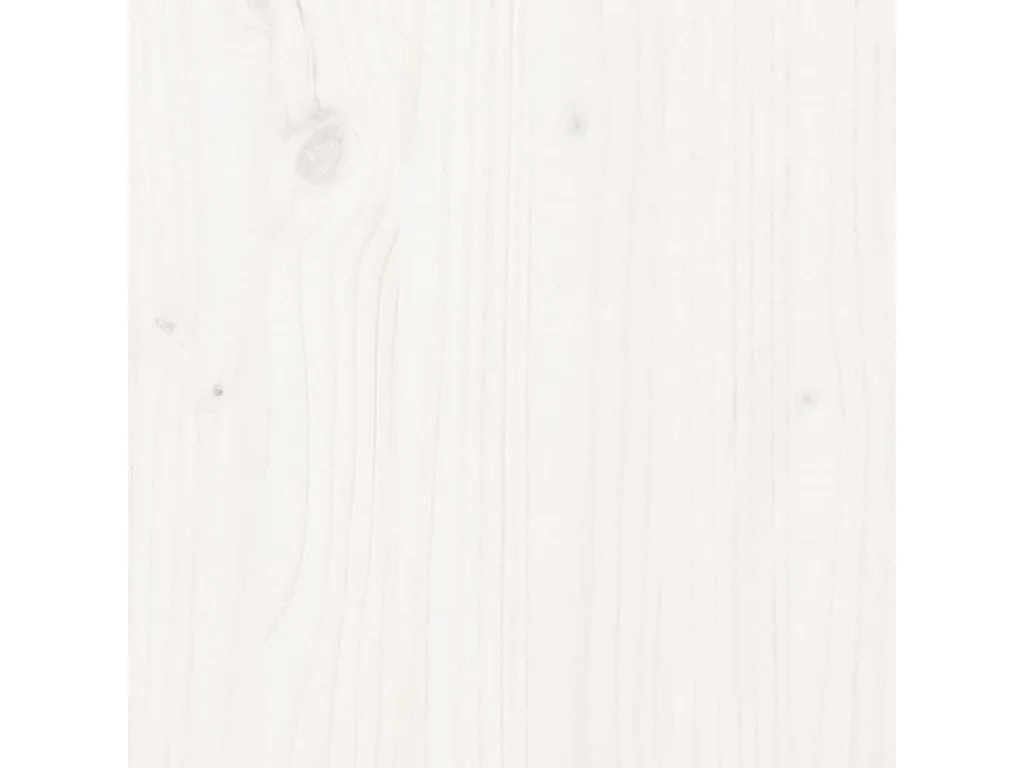 Estructura de cama de madera maciza de pino blanca 120x200 cm