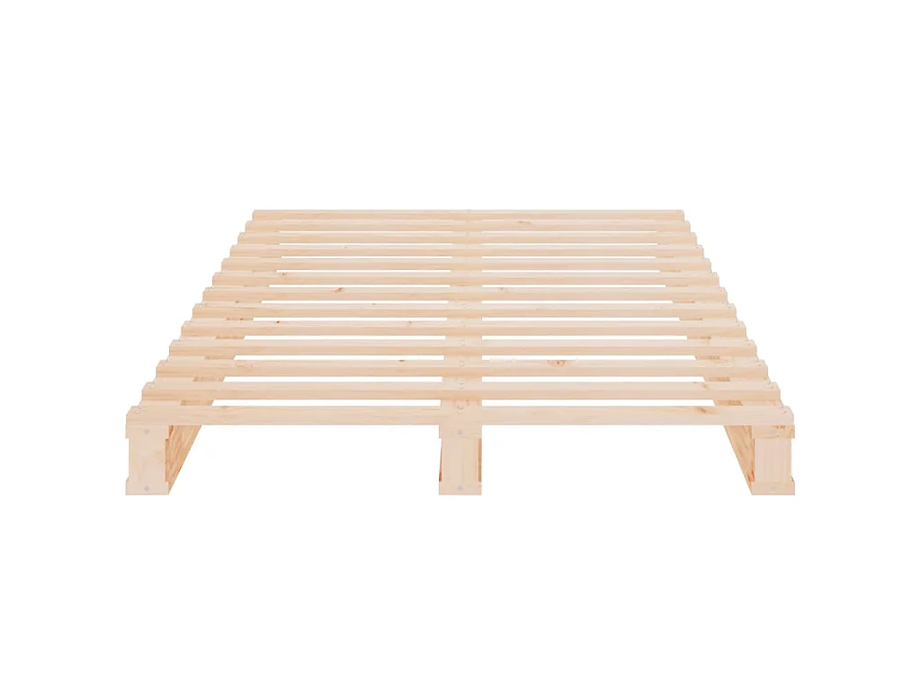Letto a Pallet 100x200 cm in Legno Massello di Pino
