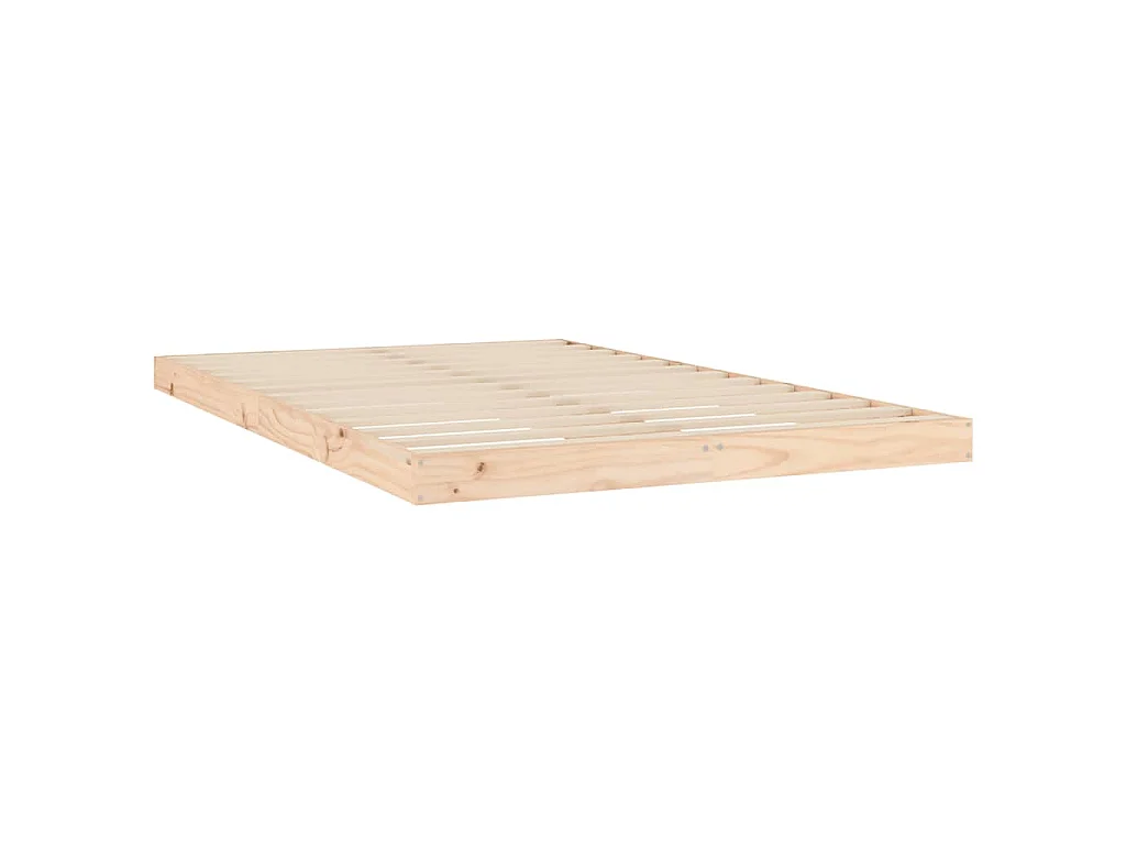 Cadre de lit sans matelas 120x200 cm bois de pin massif
