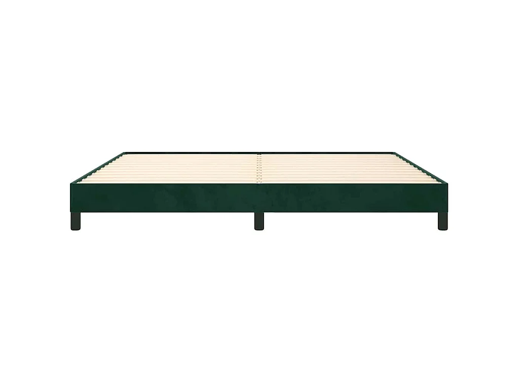 Bettgestell ohne Matratze Dunkelgrün 200x200 cm Samt