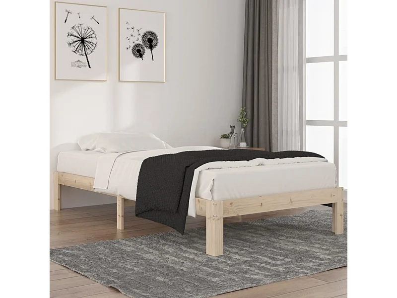 Bedframe massief grenenhout 100x200 cm