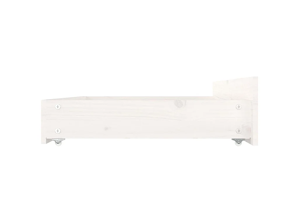 Giroletto con Cassetti Bianco 140x190 cm