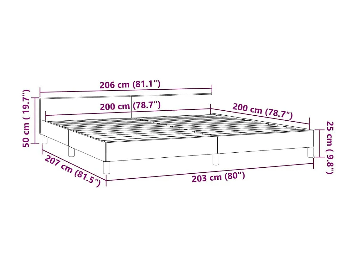 Bettgestell ohne Matratze Dunkelgrün 200x200 cm Samt