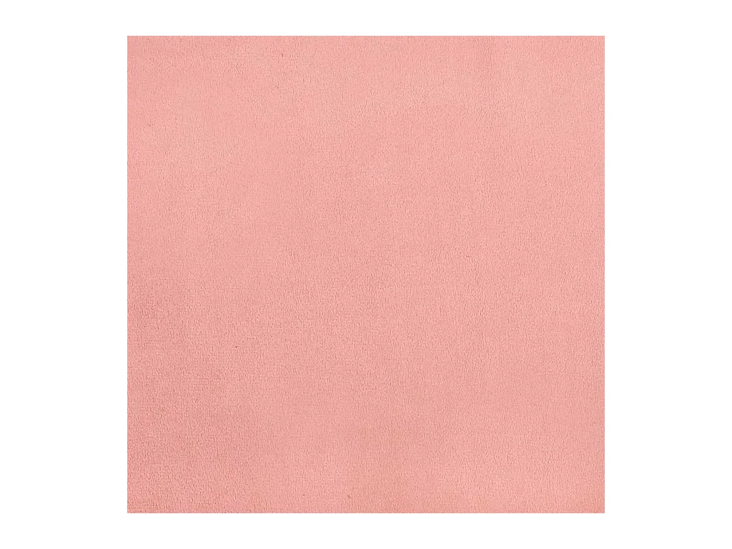Giroletto con Testiera senza Materasso Rosa 140x200 cm Velluto