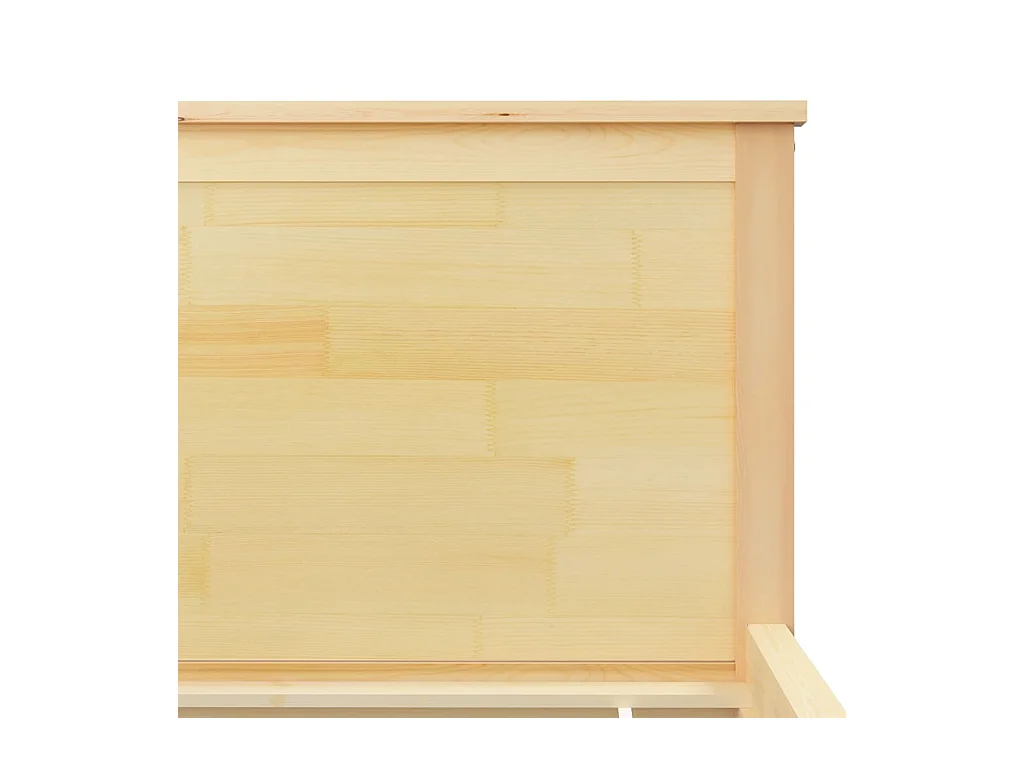 Cadre de lit sans matelas bois de pin massif 90x200 cm