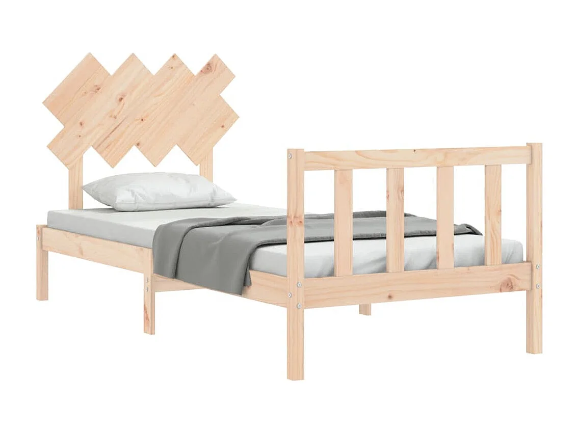 Cadre de lit sans matelas 90x200 cm bois de pin massif