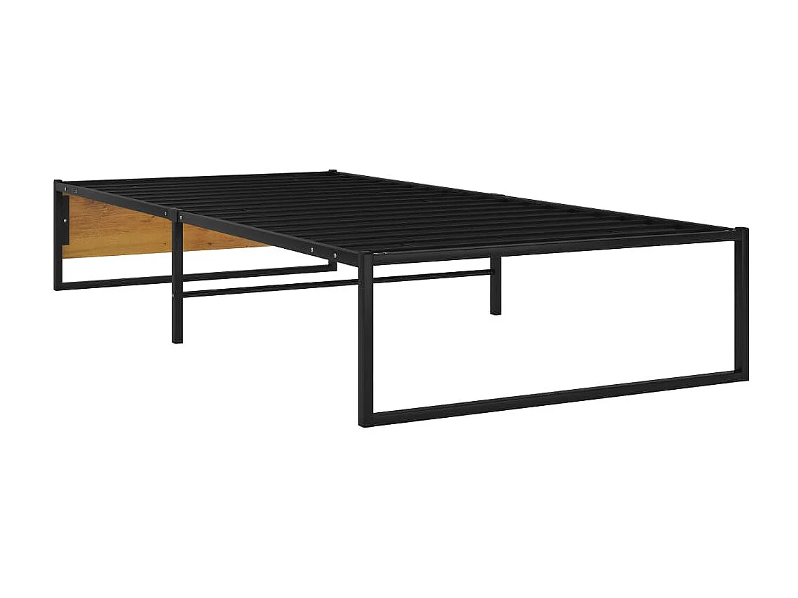 Bettgestell Schwarz Metall 90x200 cm