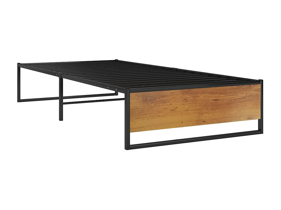 Bettgestell Schwarz Metall 90x200 cm