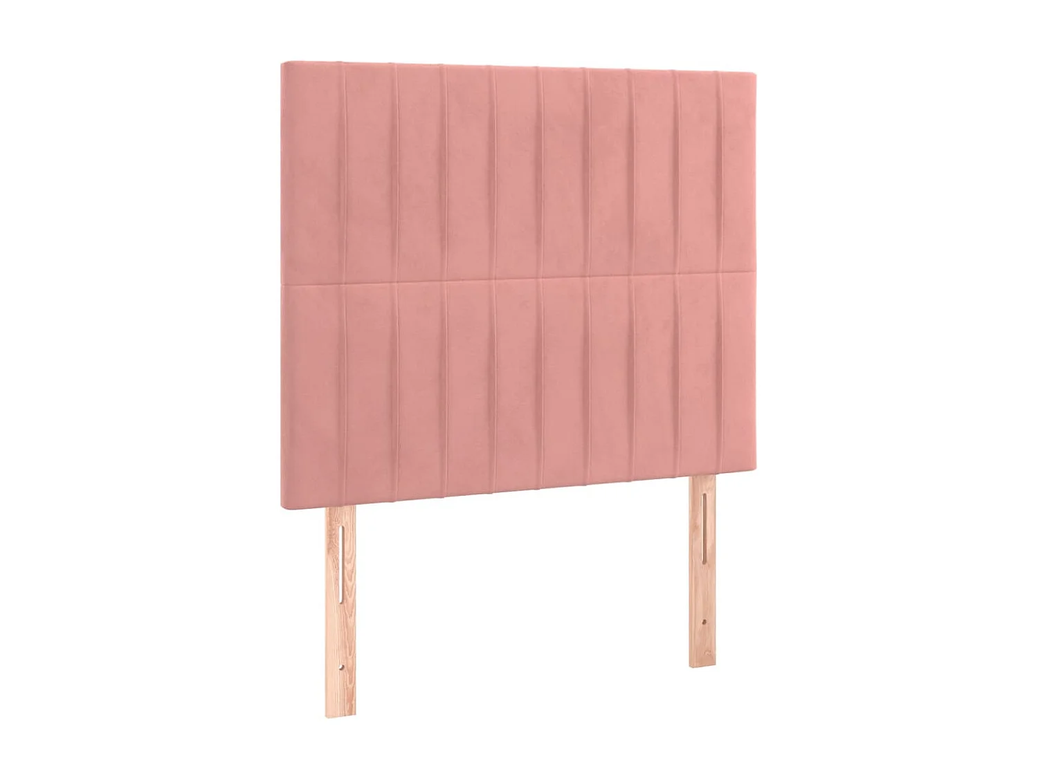 Bedframe met hoofdeinde fluweel roze 120x200 cm