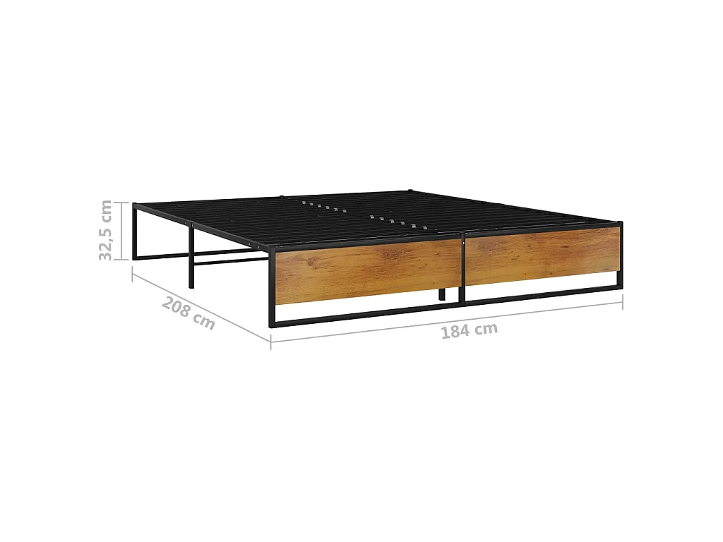 Giroletto Nero in Metallo 180x200 cm