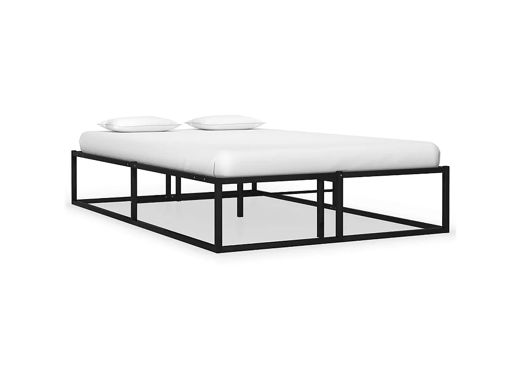 Bettgestell Schwarz Metall 120x200 cm
