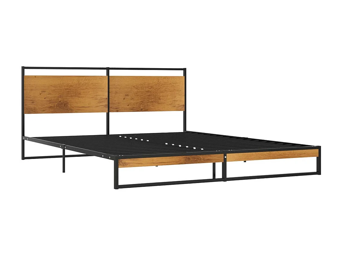 Cadre de lit sans matelas métal 160x200 cm