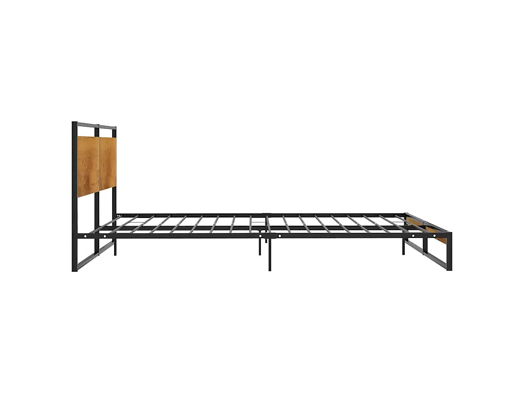 Cadre de lit sans matelas métal 160x200 cm