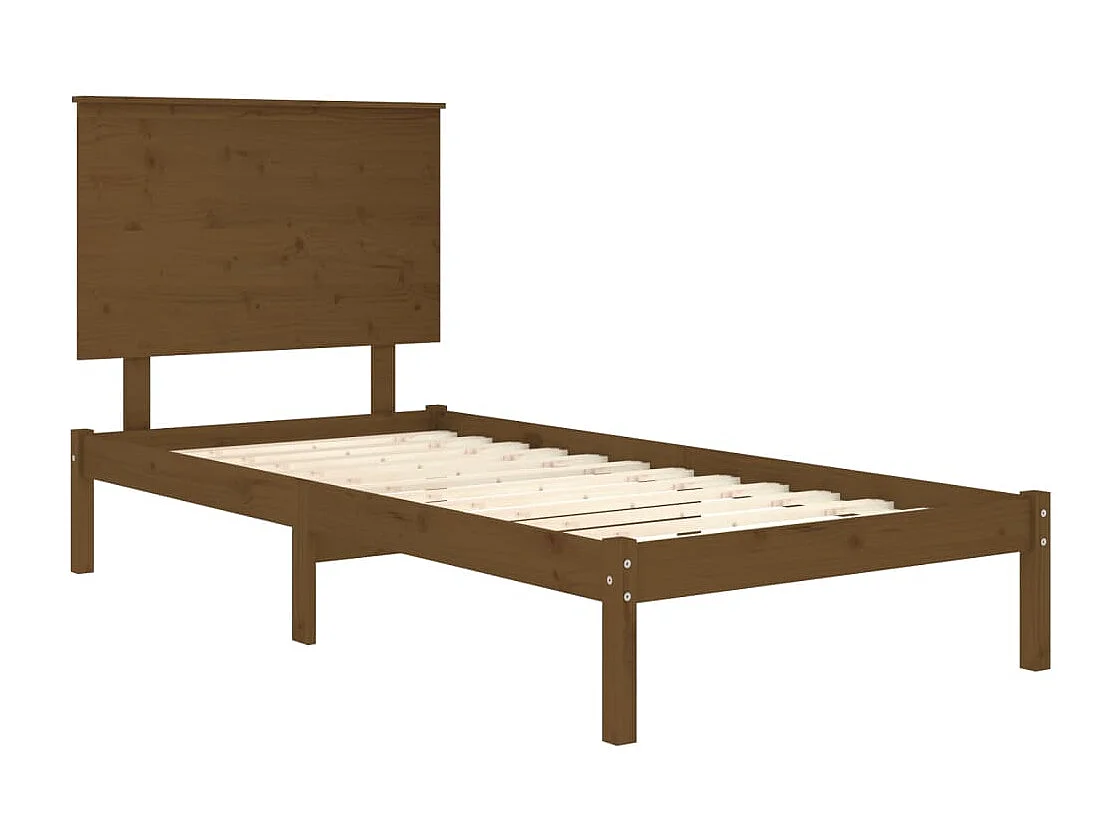 Massivholzbett Honigbraun Kiefer 100x200 cm